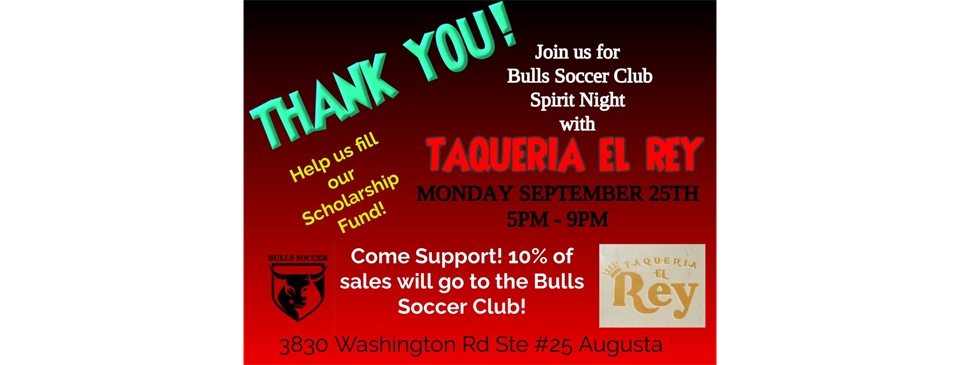 Bulls Spirit Night September 25th!
